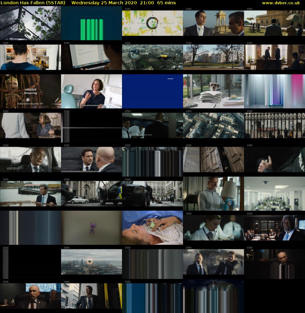 London Has Fallen (5STAR) Wednesday 25 March 2020 21:00 - 22:05