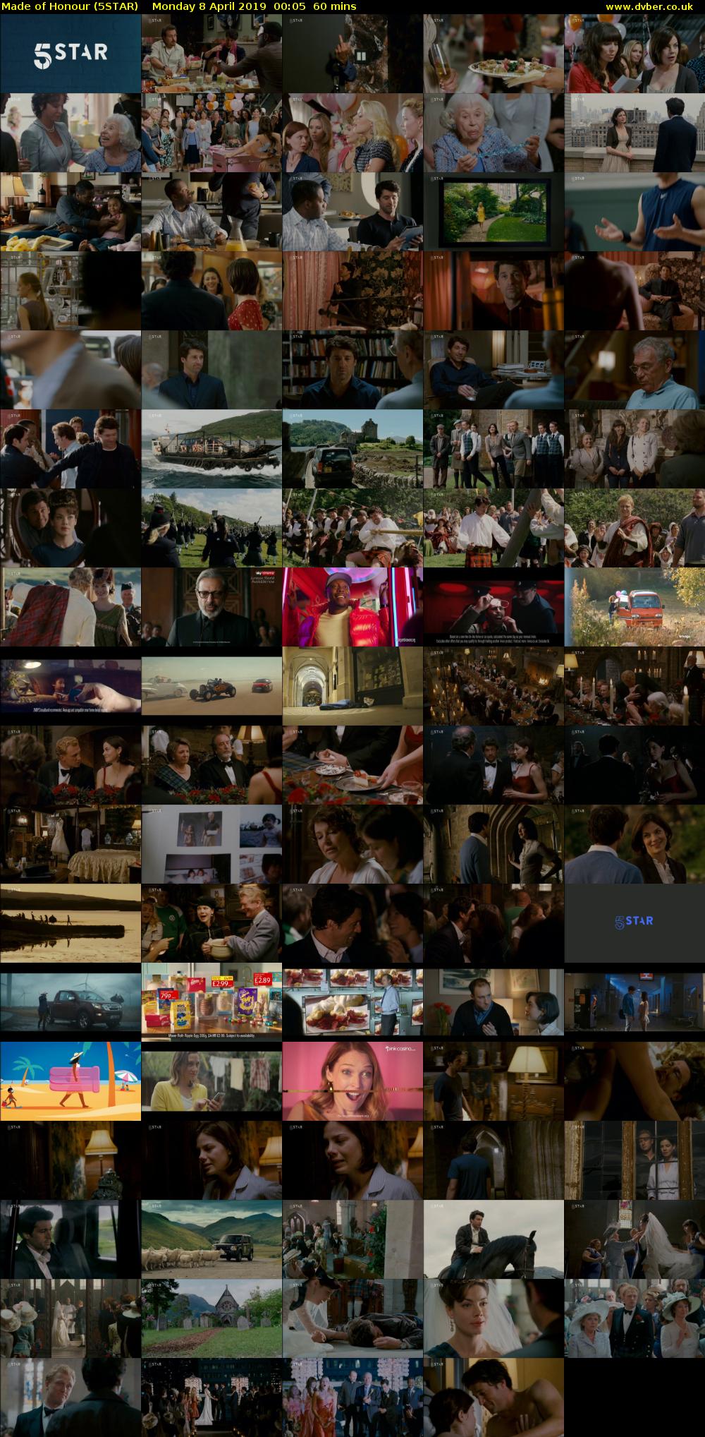 Made of Honour (5STAR) Monday 8 April 2019 00:05 - 01:05