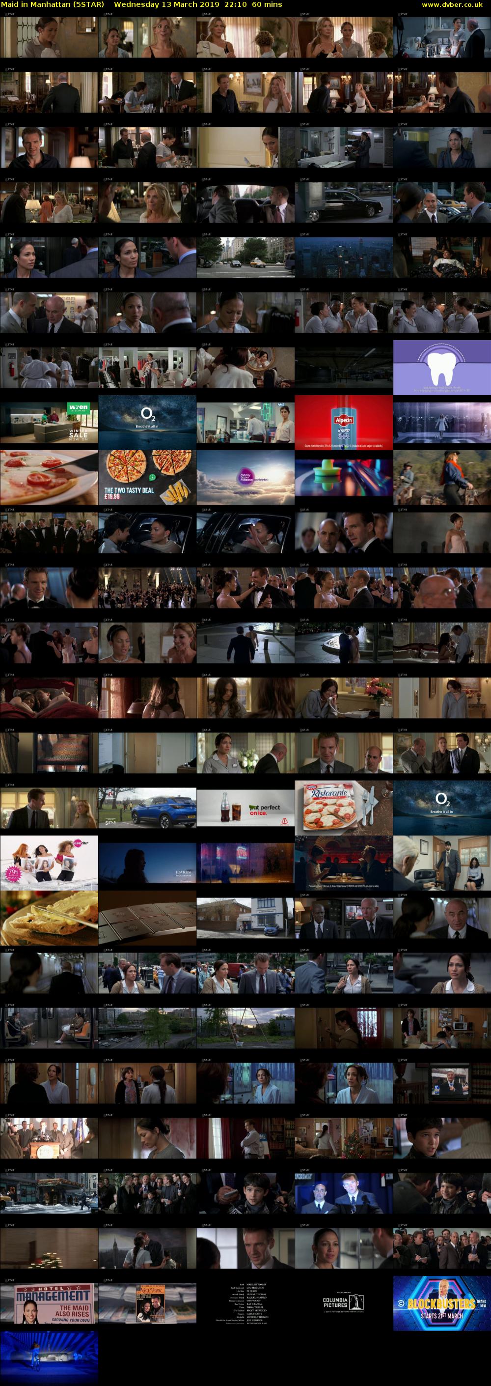 Maid in Manhattan (5STAR) Wednesday 13 March 2019 22:10 - 23:10