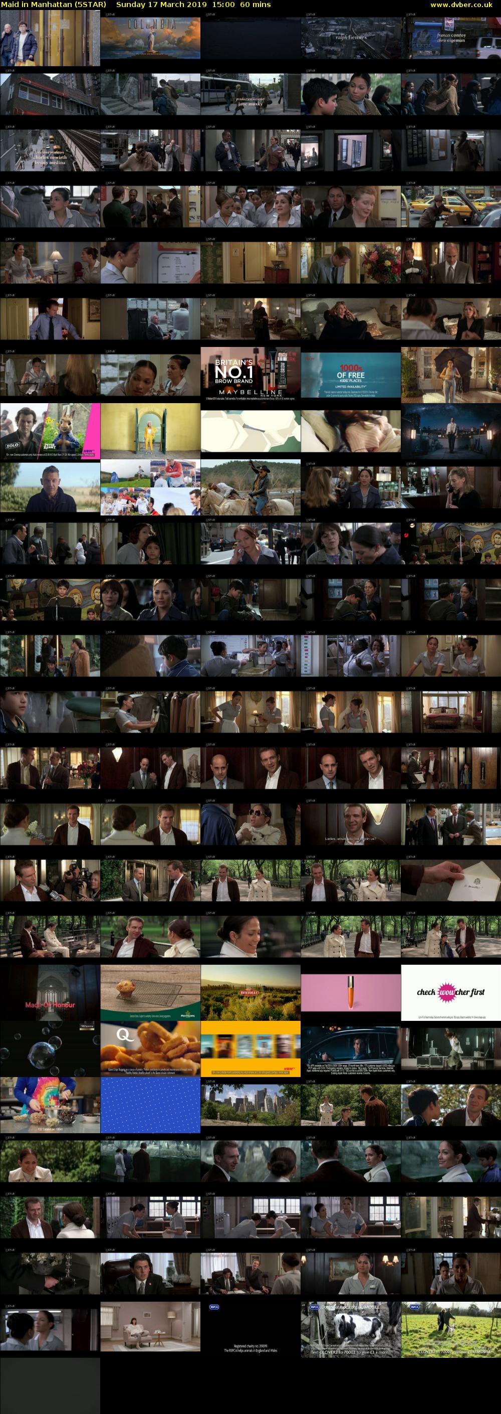 Maid in Manhattan (5STAR) Sunday 17 March 2019 15:00 - 16:00