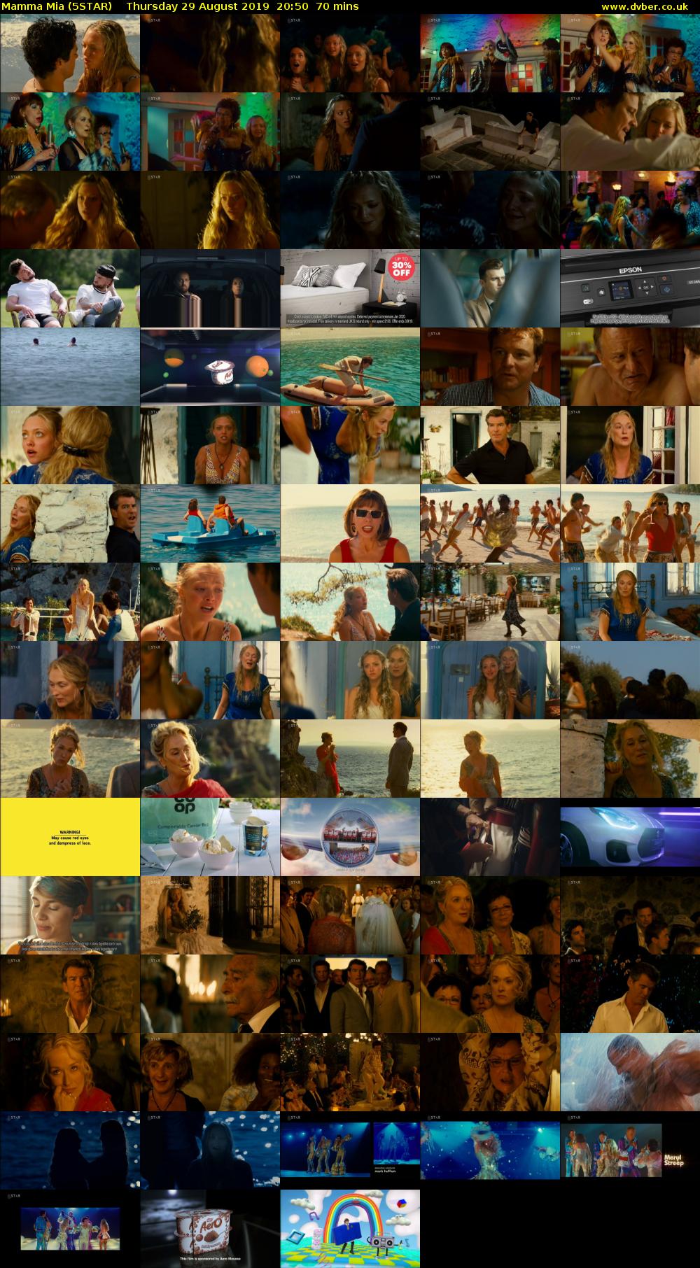 Mamma Mia (5STAR) Thursday 29 August 2019 20:50 - 22:00