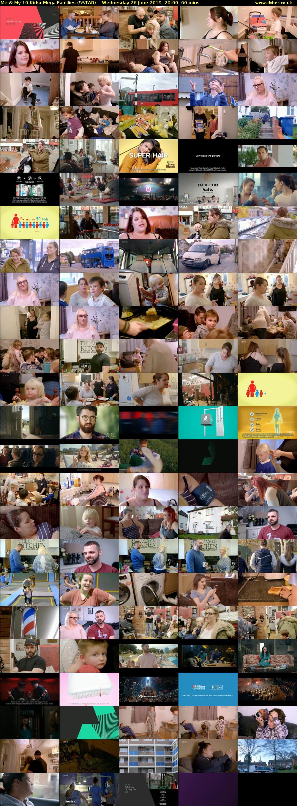 Me & My 10 Kids: Mega Families (5STAR) Wednesday 26 June 2019 20:00 - 21:00