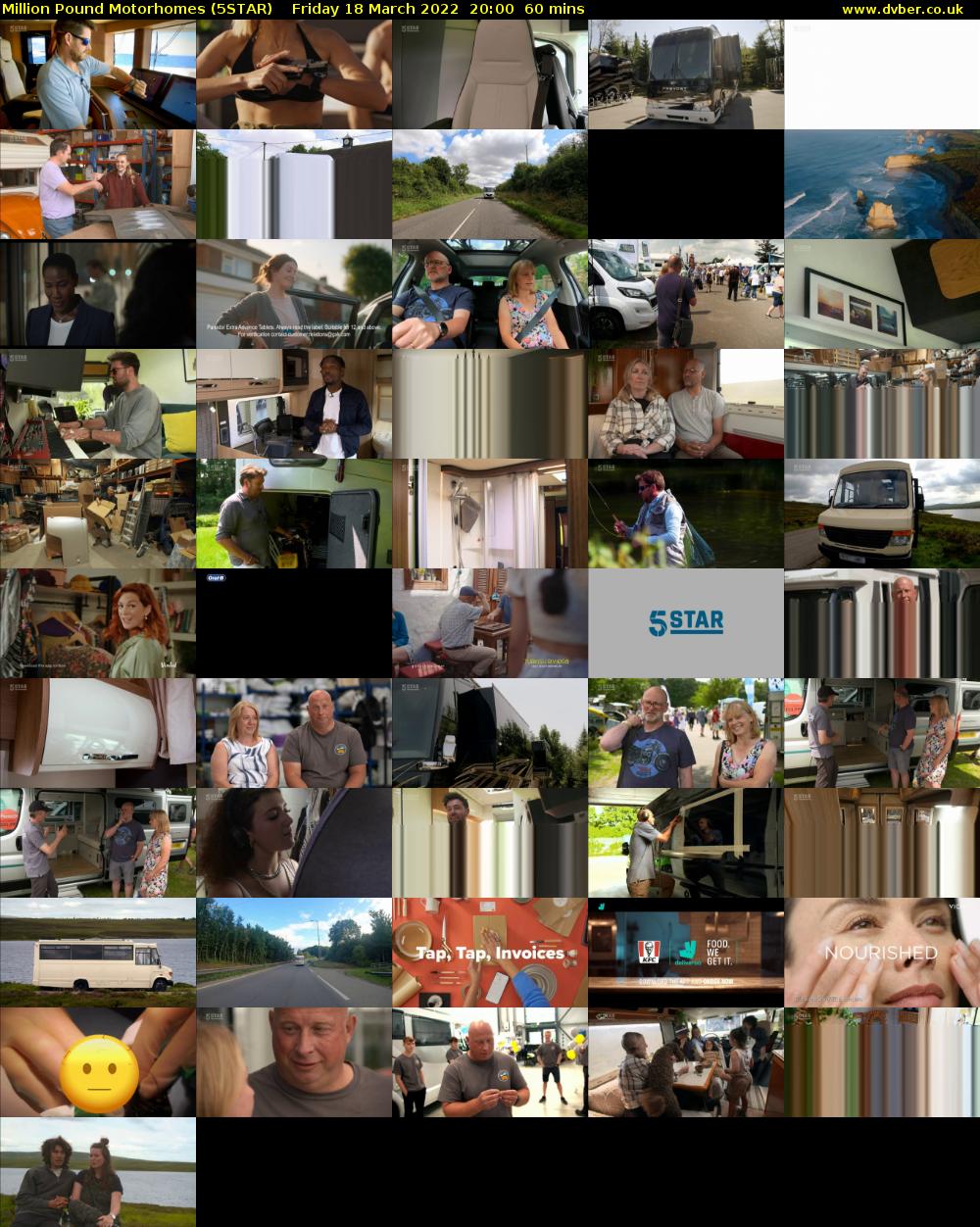 Million Pound Motorhomes (5STAR) Friday 18 March 2022 20:00 - 21:00