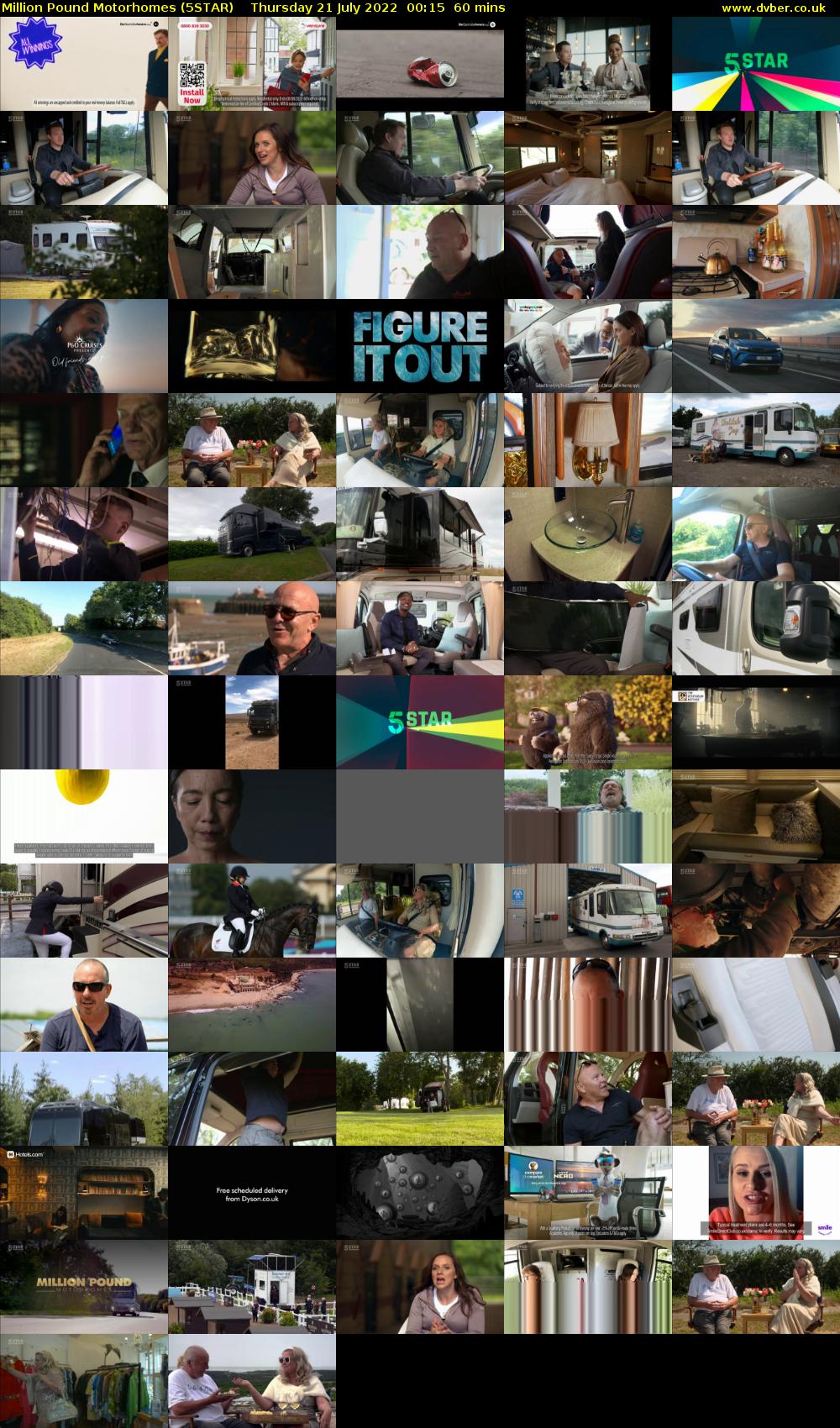 Million Pound Motorhomes (5STAR) Thursday 21 July 2022 00:15 - 01:15