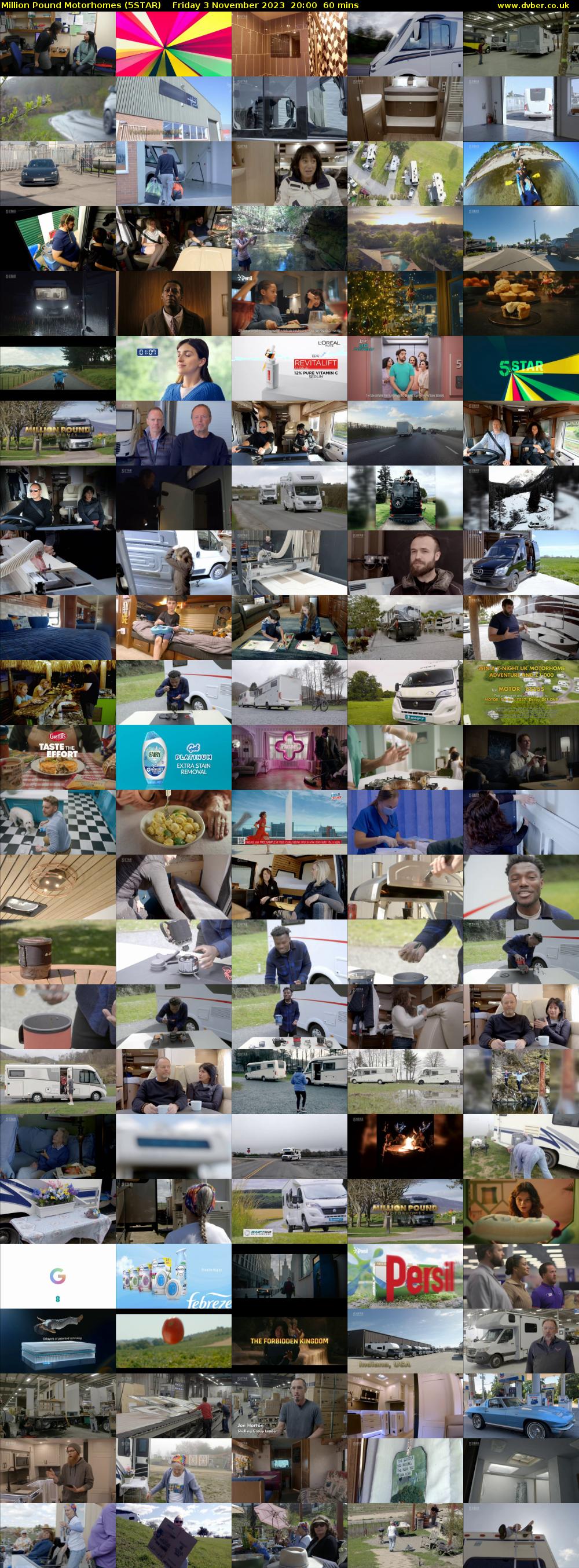 Million Pound Motorhomes (5STAR) Friday 3 November 2023 20:00 - 21:00