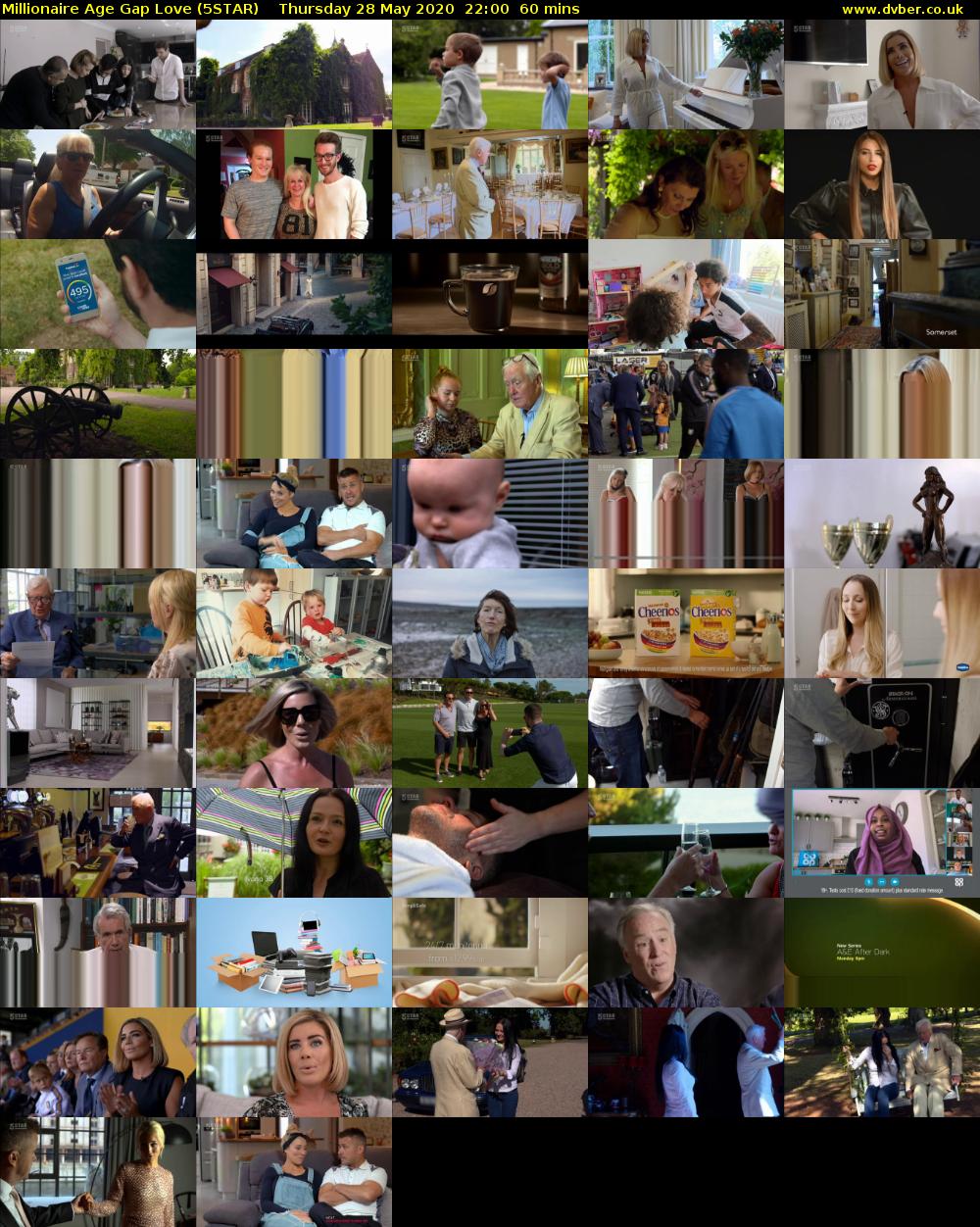 Millionaire Age Gap Love (5STAR) Thursday 28 May 2020 22:00 - 23:00