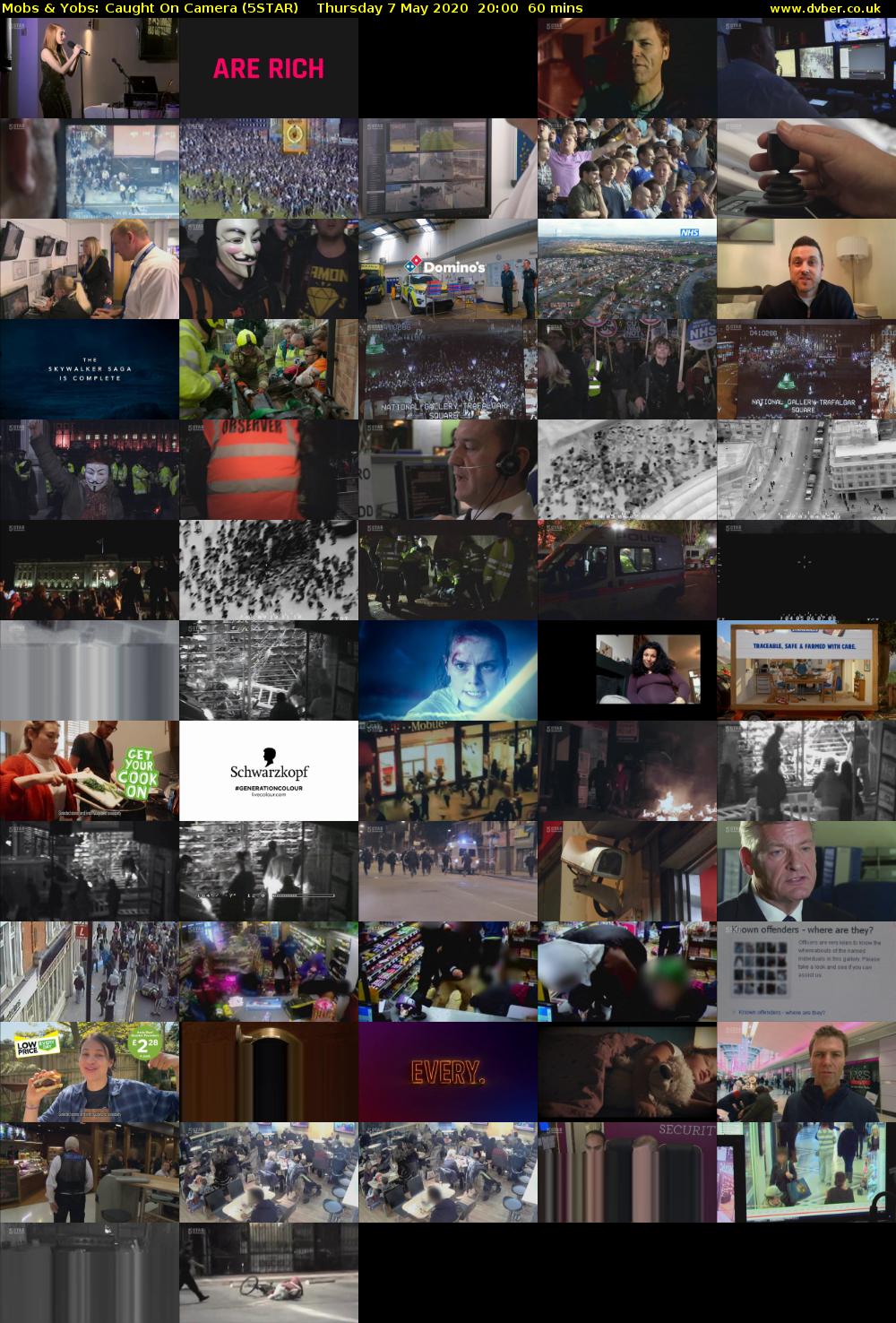 Mobs & Yobs: Caught On Camera (5STAR) Thursday 7 May 2020 20:00 - 21:00