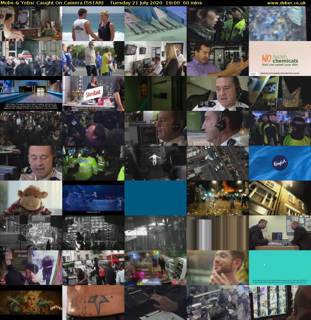 Mobs & Yobs: Caught On Camera (5STAR) Tuesday 21 July 2020 19:00 - 20:00