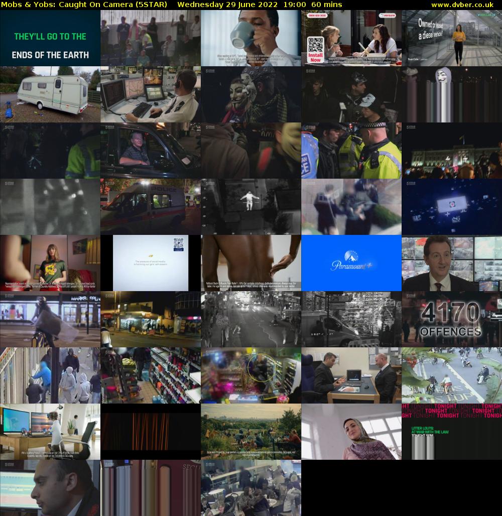 Mobs & Yobs: Caught On Camera (5STAR) Wednesday 29 June 2022 19:00 - 20:00