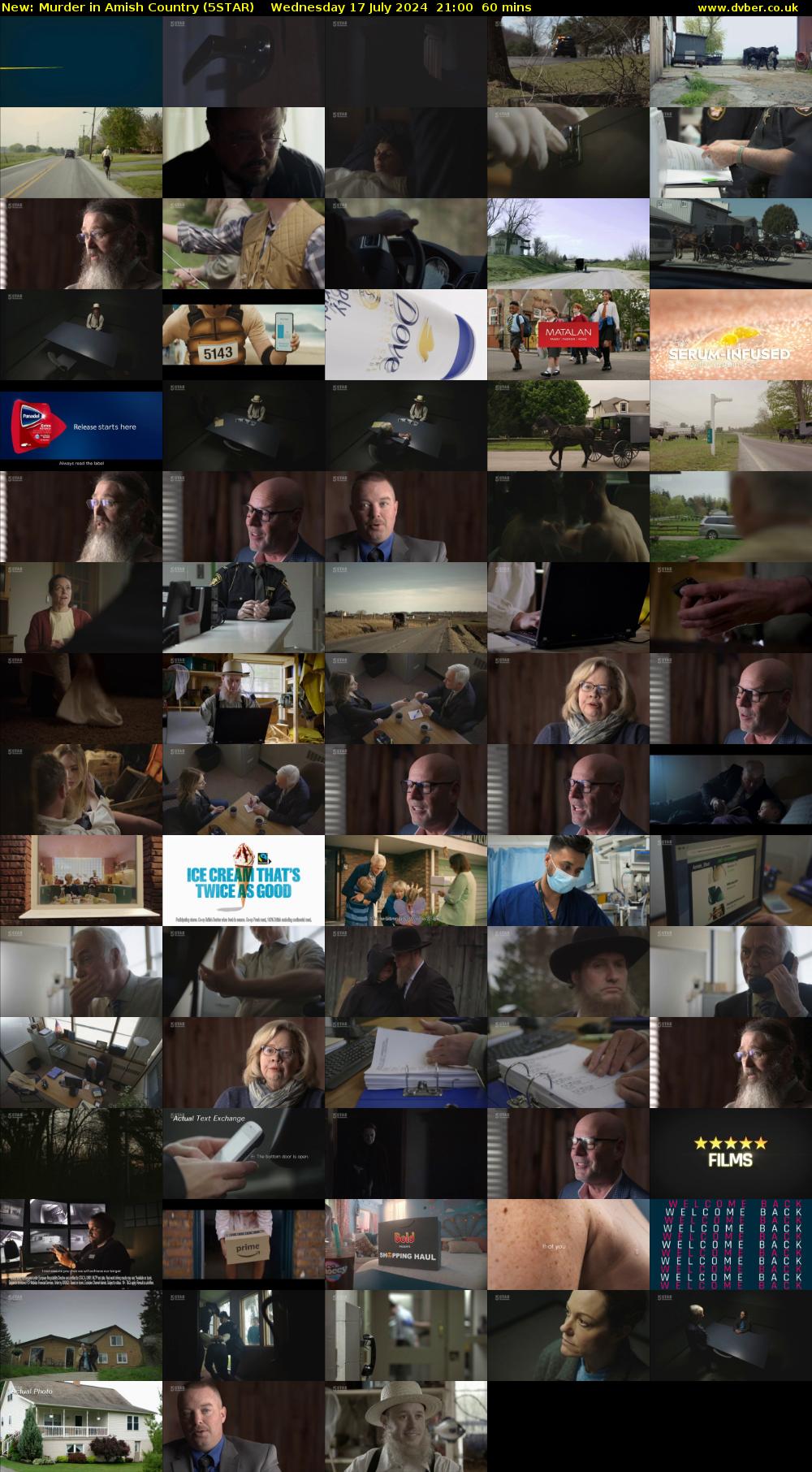 Murder in Amish Country (5STAR) Wednesday 17 July 2024 21:00 - 22:00