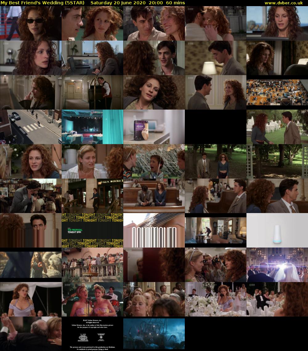 My Best Friend's Wedding (5STAR) Saturday 20 June 2020 20:00 - 21:00