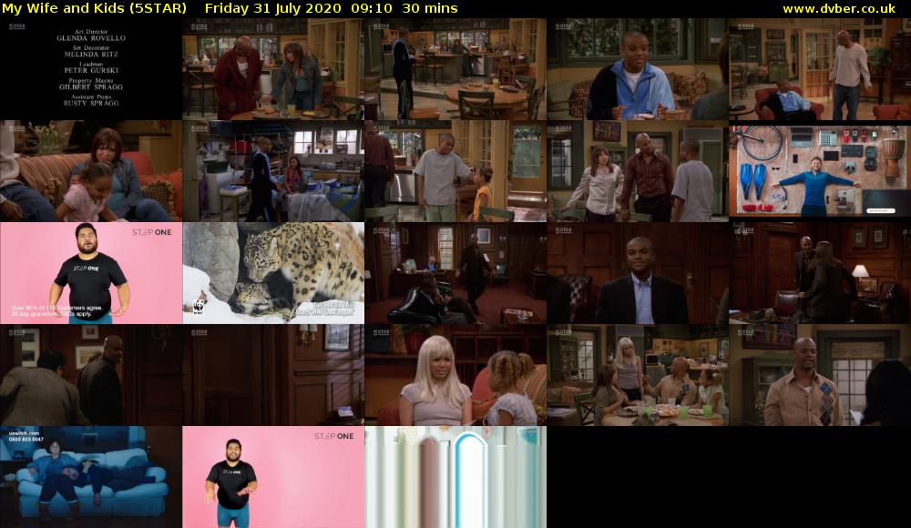 My Wife and Kids (5STAR) Friday 31 July 2020 09:10 - 09:40