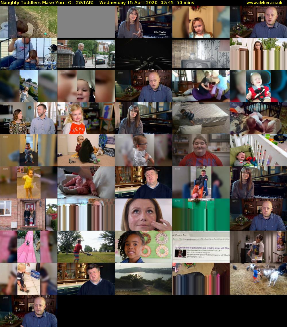 Naughty Toddlers Make You LOL (5STAR) Wednesday 15 April 2020 02:45 - 03:35