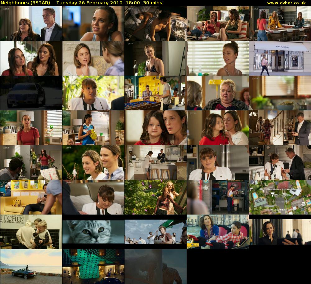 Neighbours (5STAR) Tuesday 26 February 2019 18:00 - 18:30