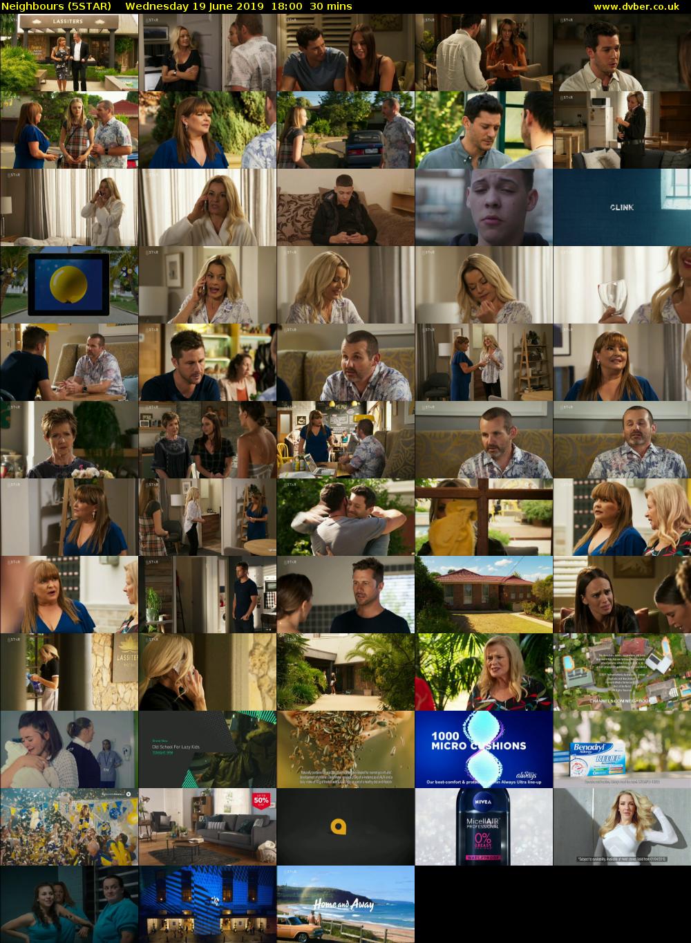 Neighbours (5STAR) Wednesday 19 June 2019 18:00 - 18:30
