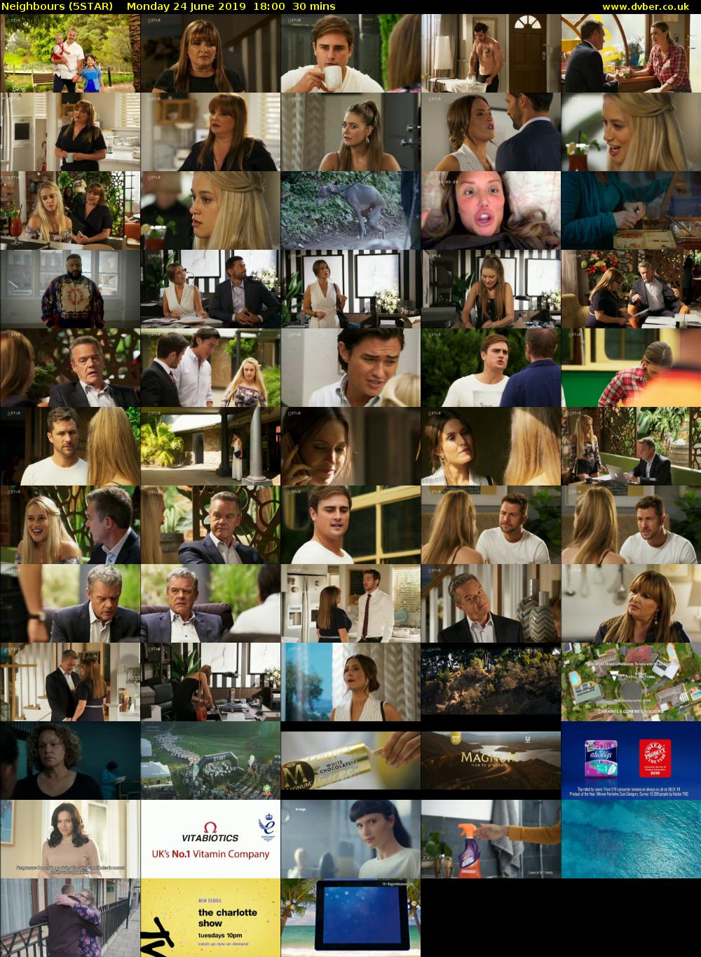 Neighbours (5STAR) Monday 24 June 2019 18:00 - 18:30