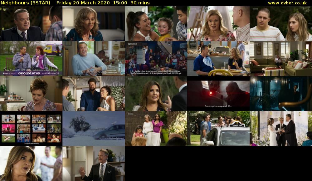 Neighbours (5STAR) Friday 20 March 2020 15:00 - 15:30