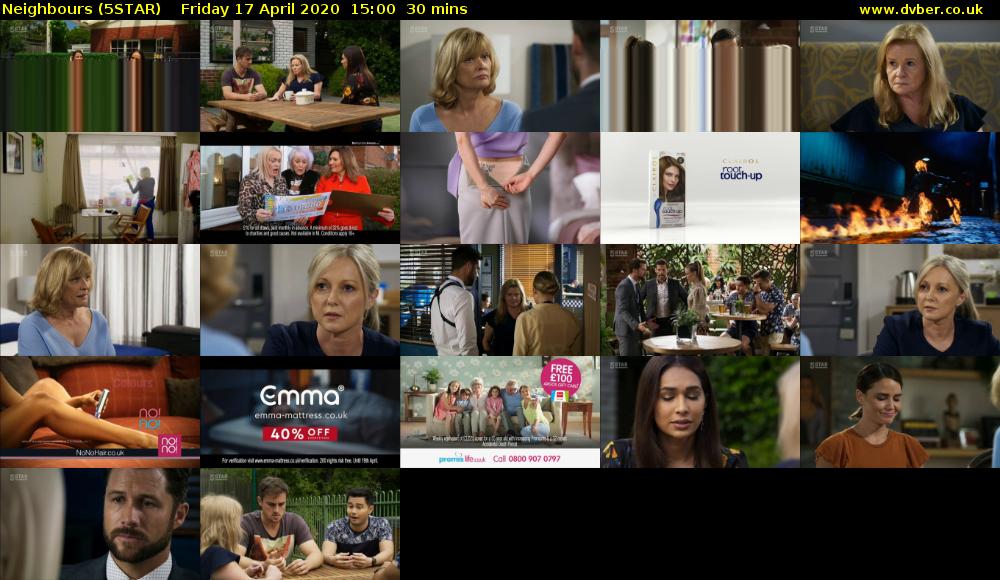 Neighbours (5STAR) Friday 17 April 2020 15:00 - 15:30
