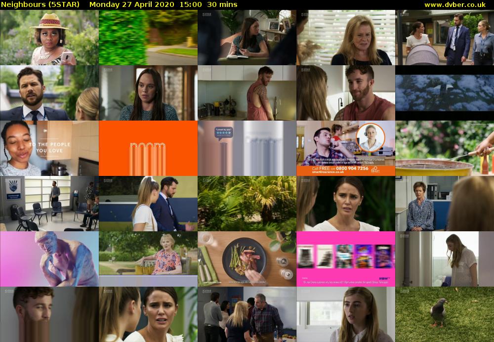 Neighbours (5STAR) Monday 27 April 2020 15:00 - 15:30