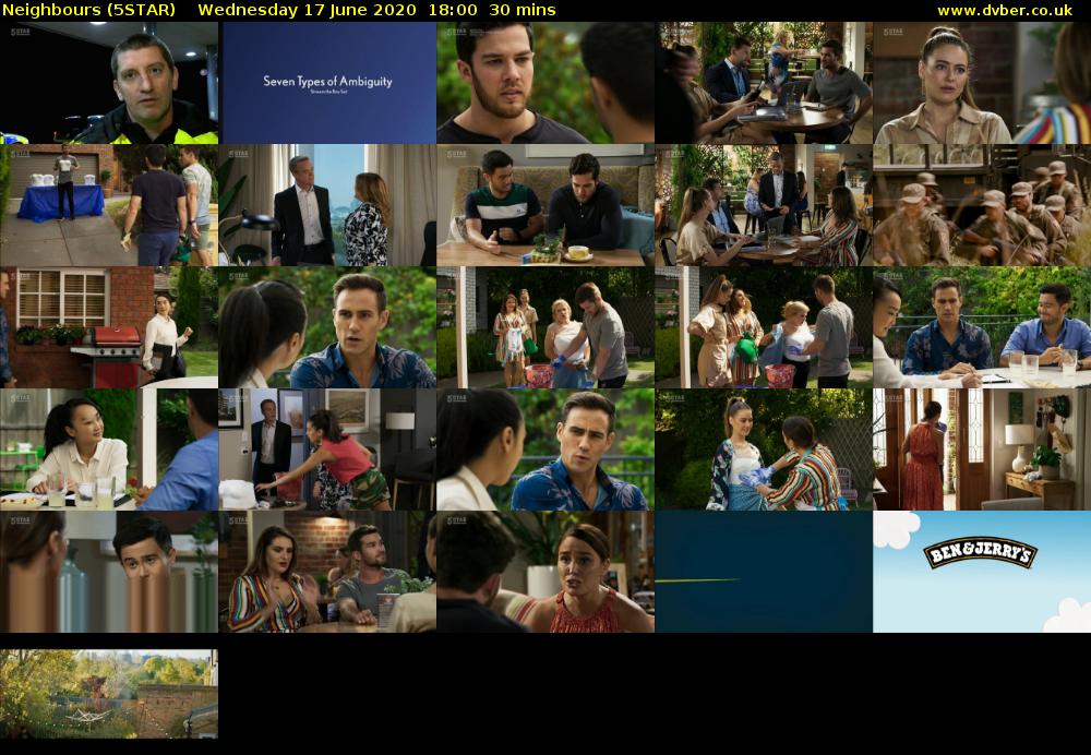Neighbours (5STAR) Wednesday 17 June 2020 18:00 - 18:30