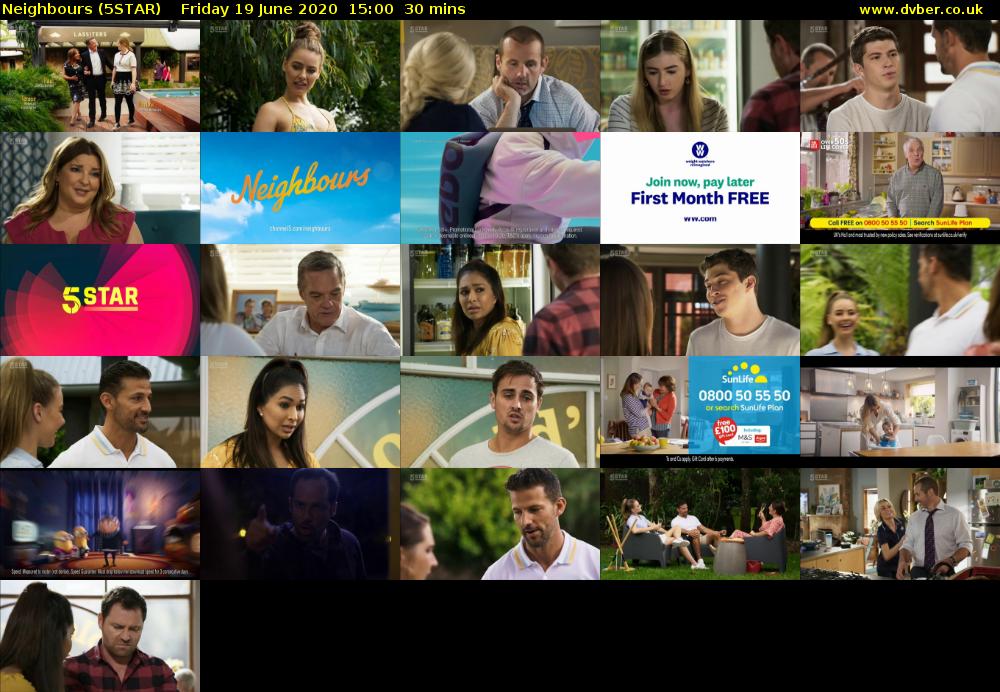 Neighbours (5STAR) Friday 19 June 2020 15:00 - 15:30