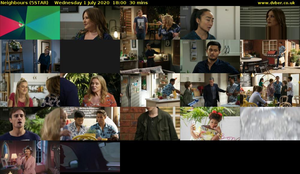 Neighbours (5STAR) Wednesday 1 July 2020 18:00 - 18:30