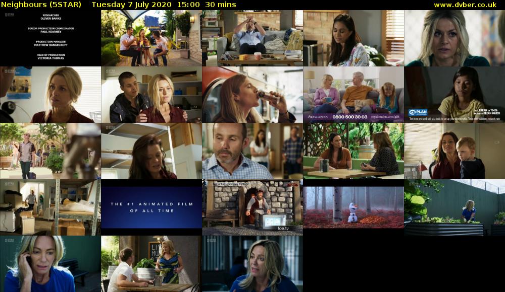 Neighbours (5STAR) Tuesday 7 July 2020 15:00 - 15:30