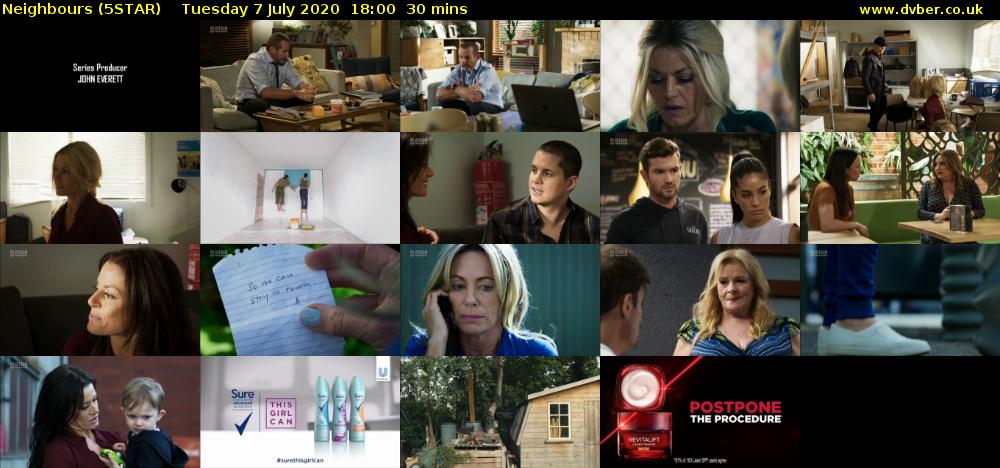 Neighbours (5STAR) Tuesday 7 July 2020 18:00 - 18:30