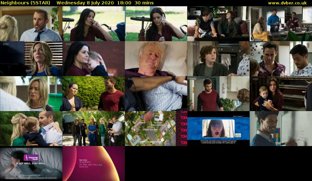 Neighbours (5STAR) Wednesday 8 July 2020 18:00 - 18:30
