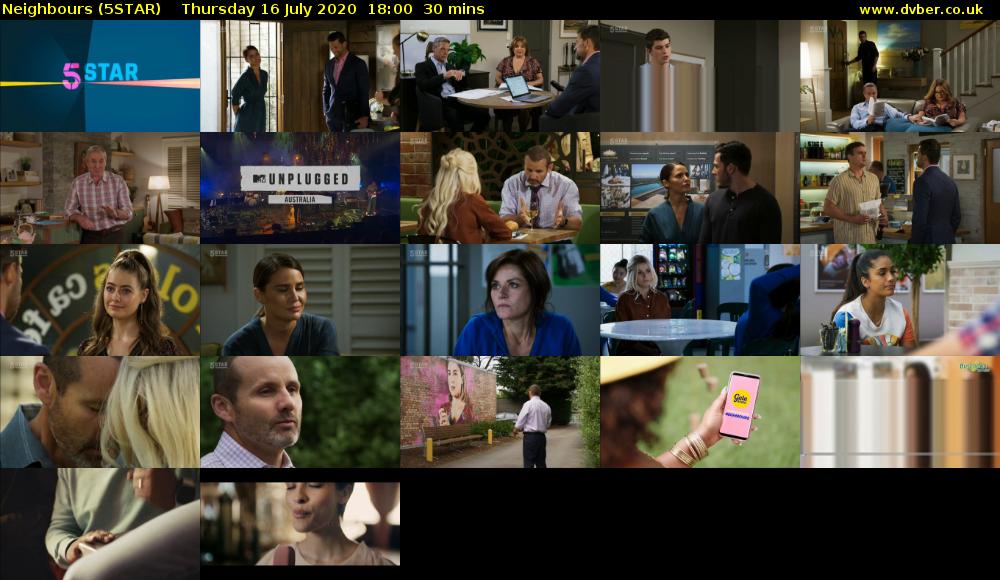 Neighbours (5STAR) Thursday 16 July 2020 18:00 - 18:30