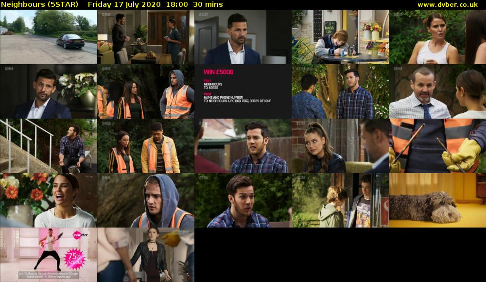 Neighbours (5STAR) Friday 17 July 2020 18:00 - 18:30