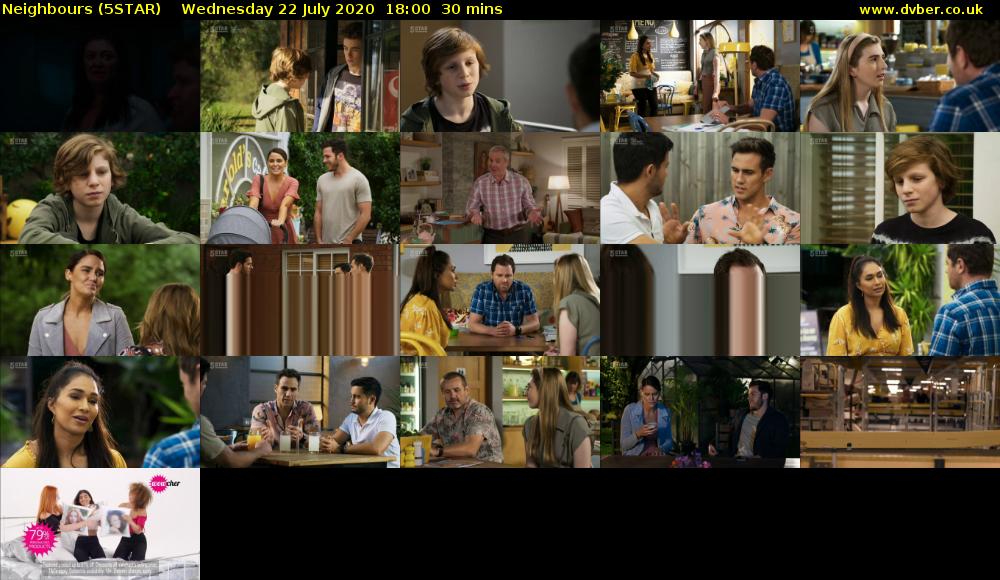 Neighbours (5STAR) Wednesday 22 July 2020 18:00 - 18:30