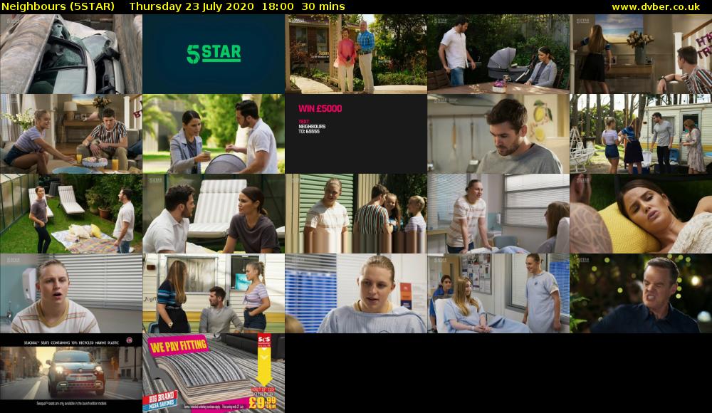 Neighbours (5STAR) Thursday 23 July 2020 18:00 - 18:30