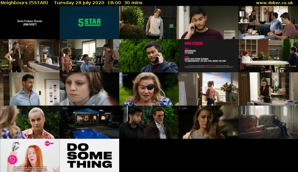 Neighbours (5STAR) Tuesday 28 July 2020 18:00 - 18:30
