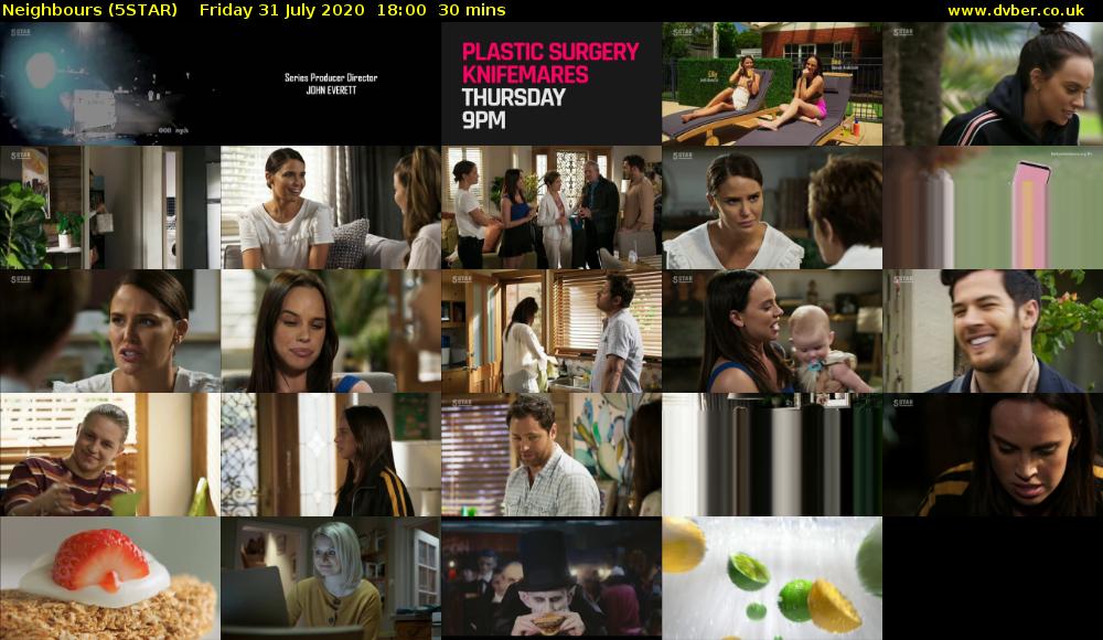 Neighbours (5STAR) Friday 31 July 2020 18:00 - 18:30