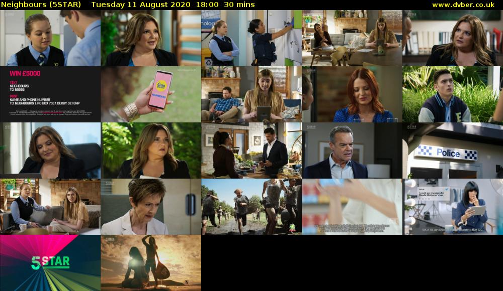 Neighbours (5STAR) Tuesday 11 August 2020 18:00 - 18:30
