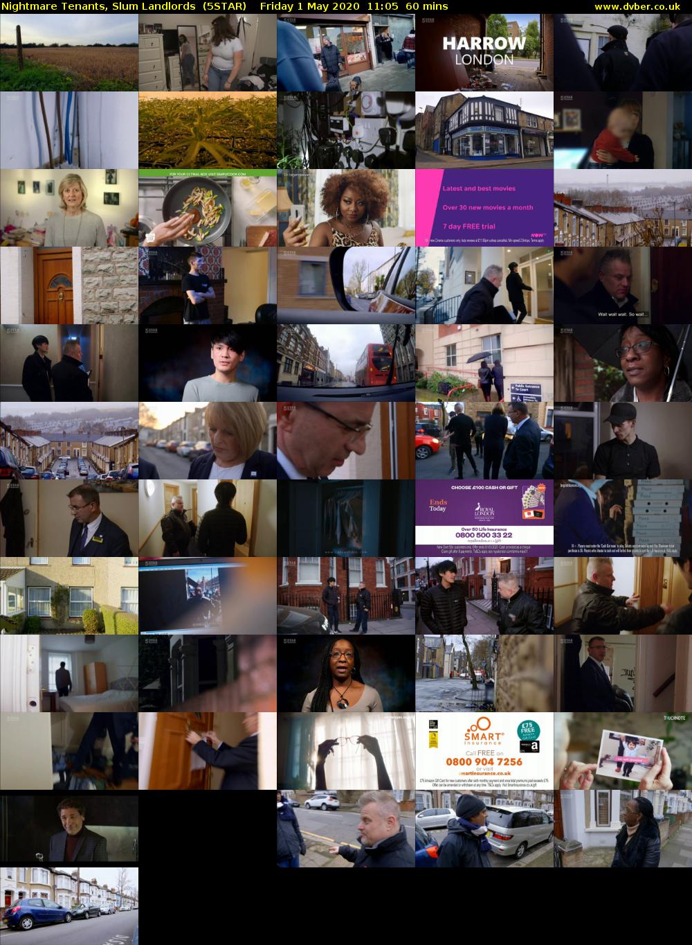 Nightmare Tenants, Slum Landlords  (5STAR) Friday 1 May 2020 11:05 - 12:05