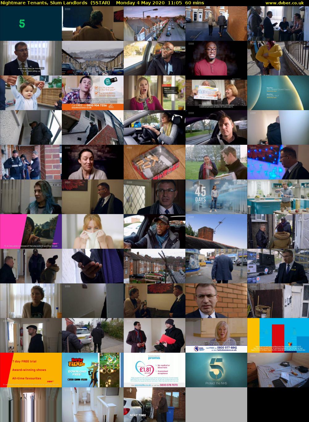 Nightmare Tenants, Slum Landlords  (5STAR) Monday 4 May 2020 11:05 - 12:05