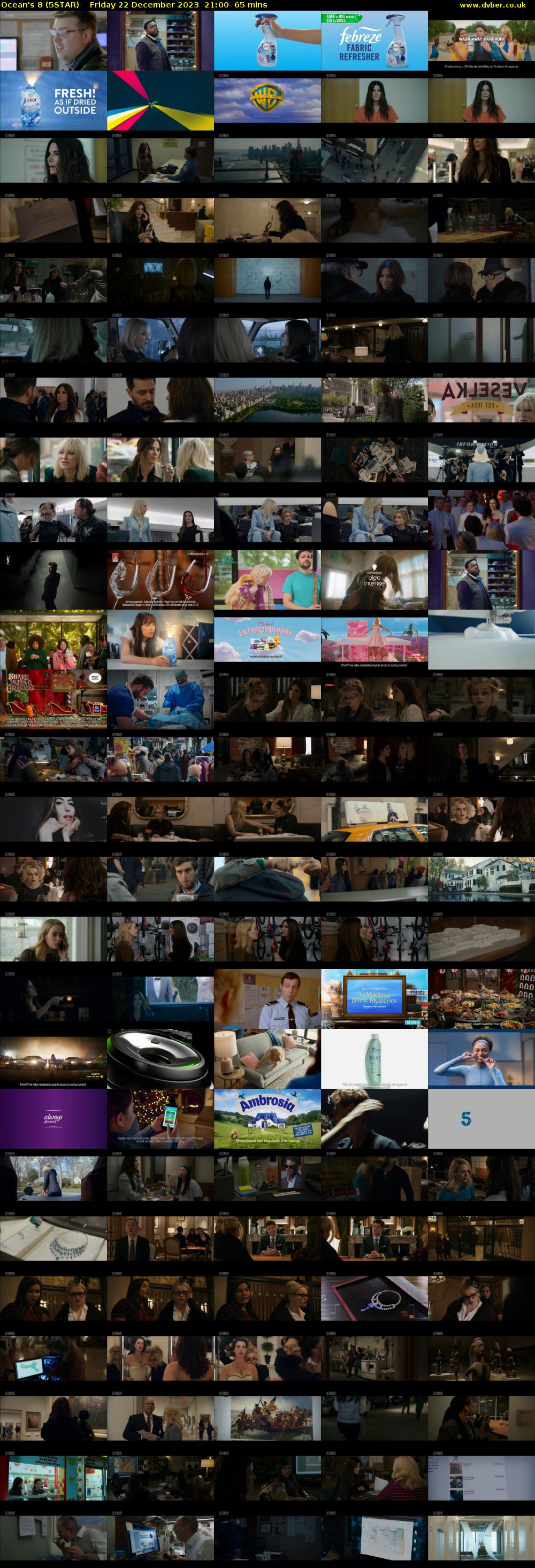 Ocean's 8 (5STAR) Friday 22 December 2023 21:00 - 22:05
