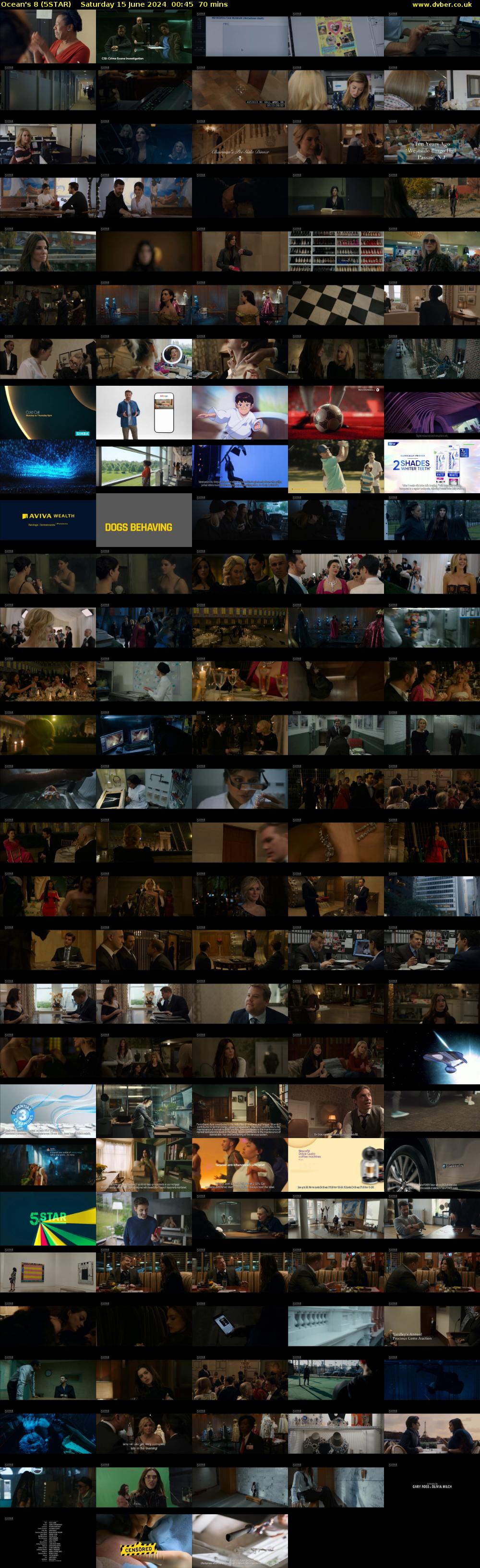 Ocean's 8 (5STAR) Saturday 15 June 2024 00:45 - 01:55