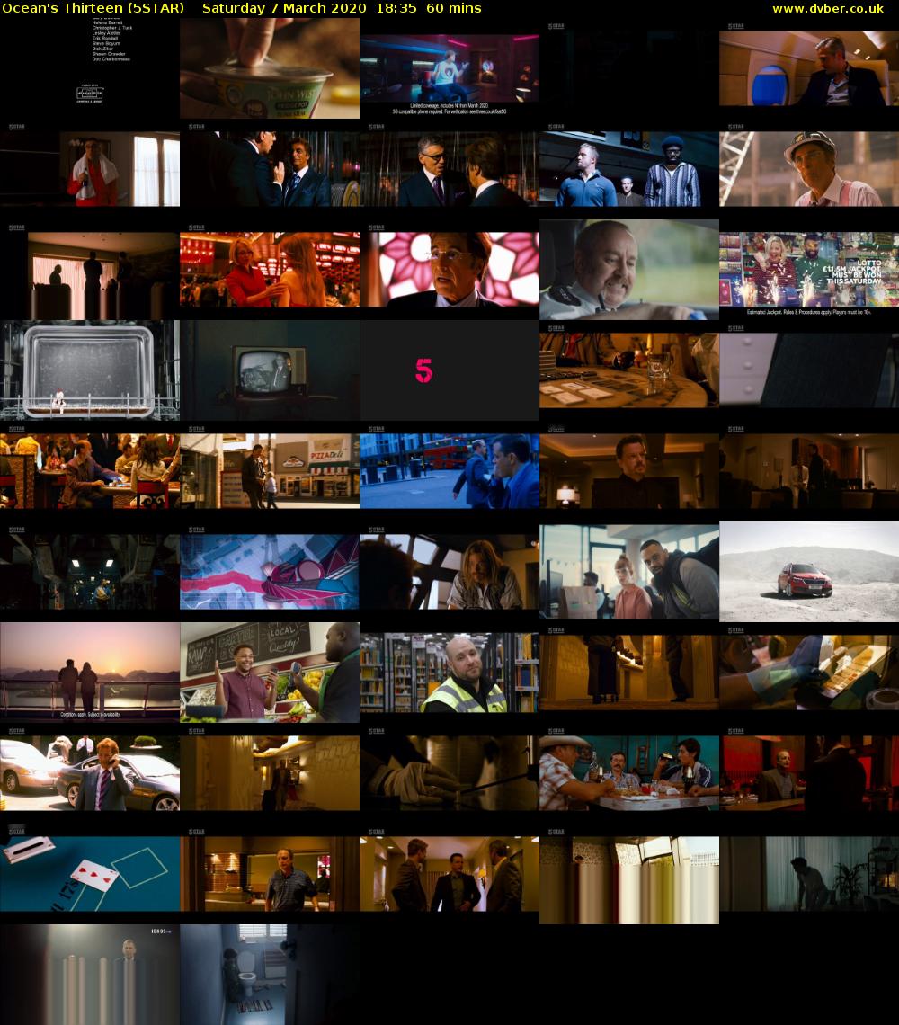 Ocean's Thirteen (5STAR) Saturday 7 March 2020 18:35 - 19:35