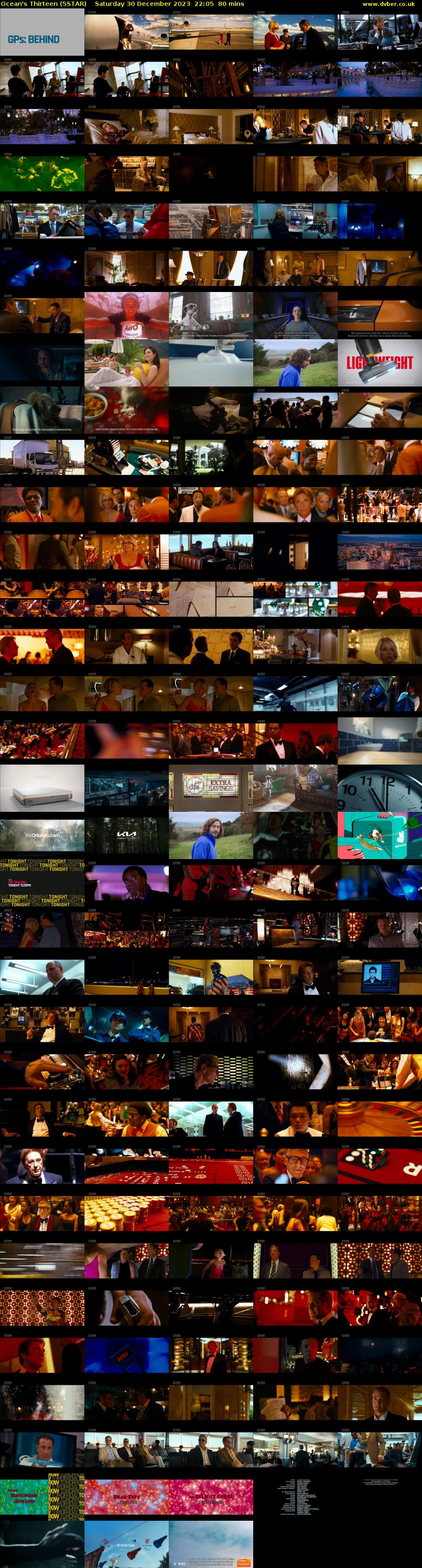Ocean's Thirteen (5STAR) Saturday 30 December 2023 22:05 - 23:25
