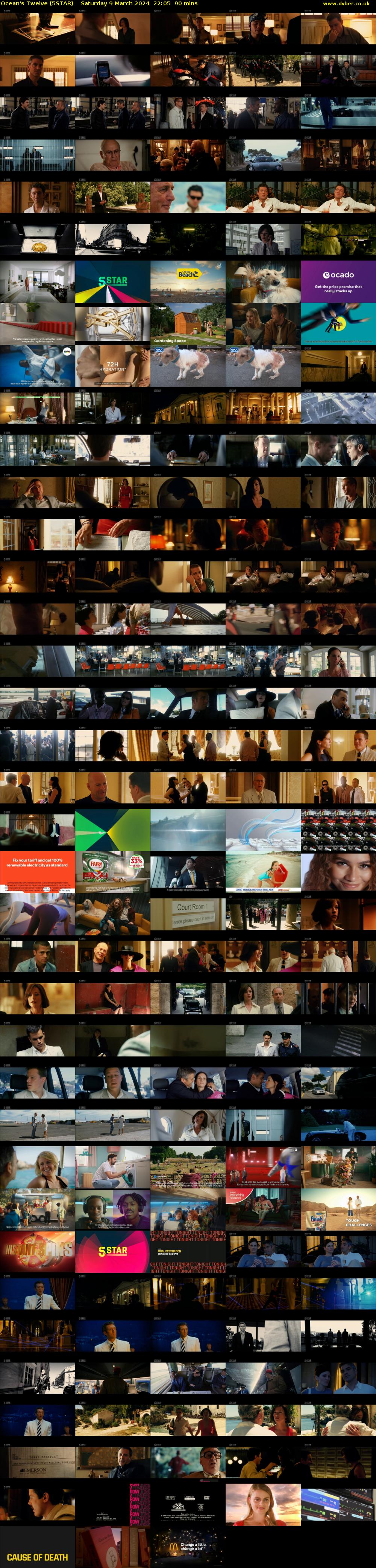Ocean's Twelve (5STAR) Saturday 9 March 2024 22:05 - 23:35