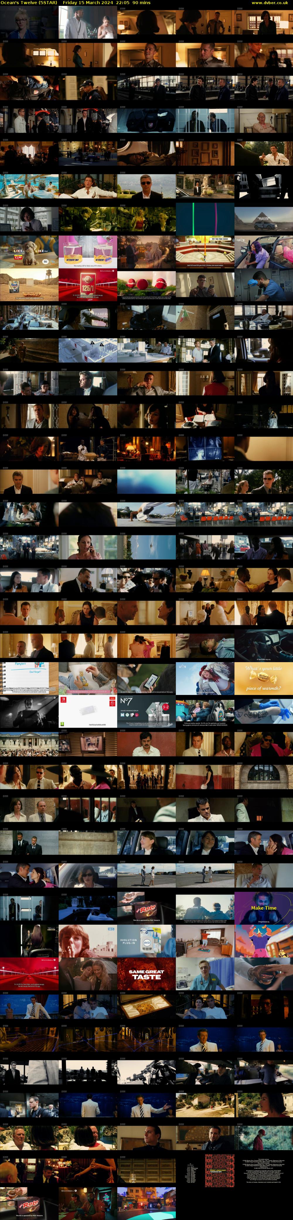 Ocean's Twelve (5STAR) Friday 15 March 2024 22:05 - 23:35