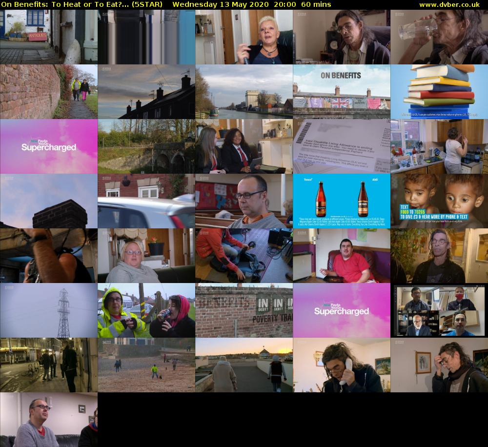 On Benefits: To Heat or To Eat?... (5STAR) Wednesday 13 May 2020 20:00 - 21:00