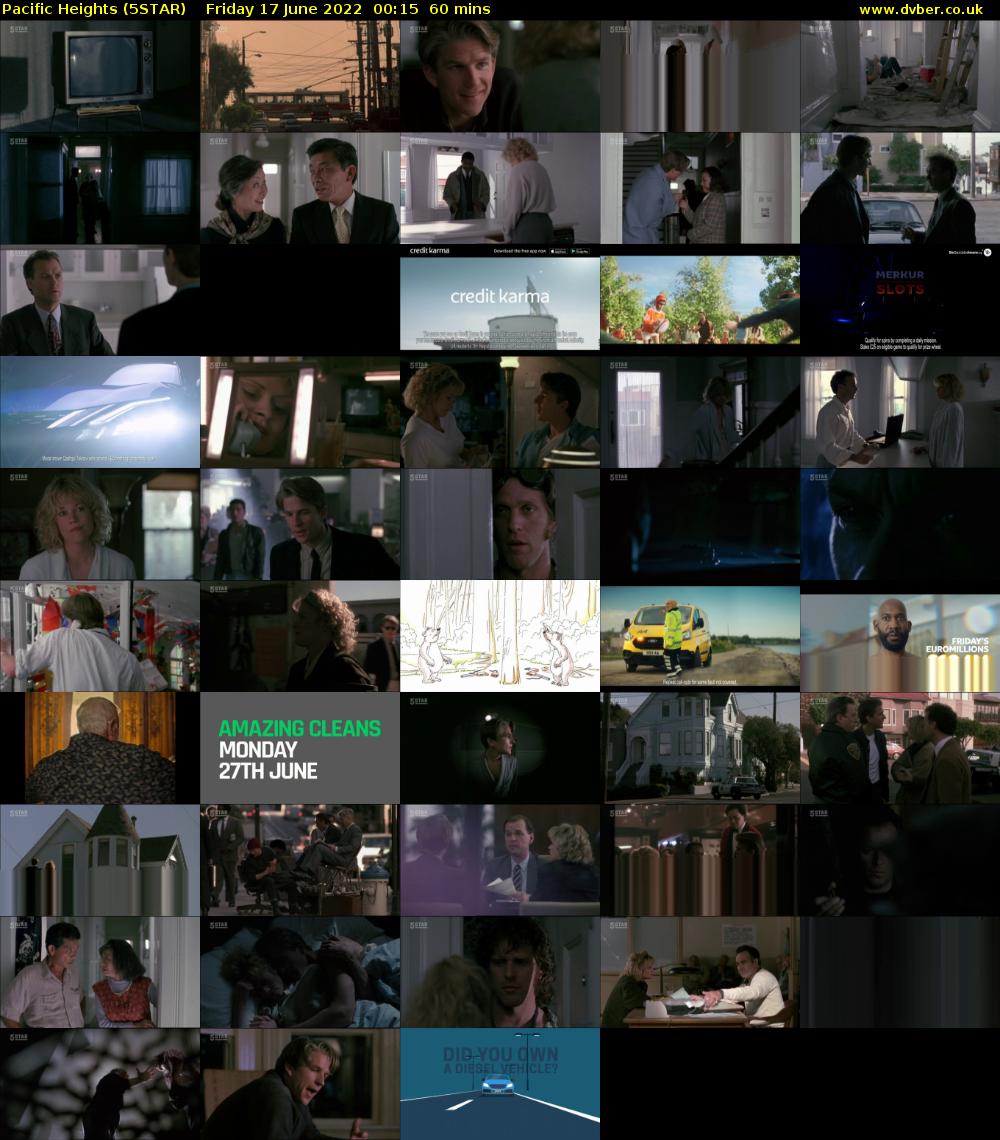 Pacific Heights (5STAR) Friday 17 June 2022 00:15 - 01:15
