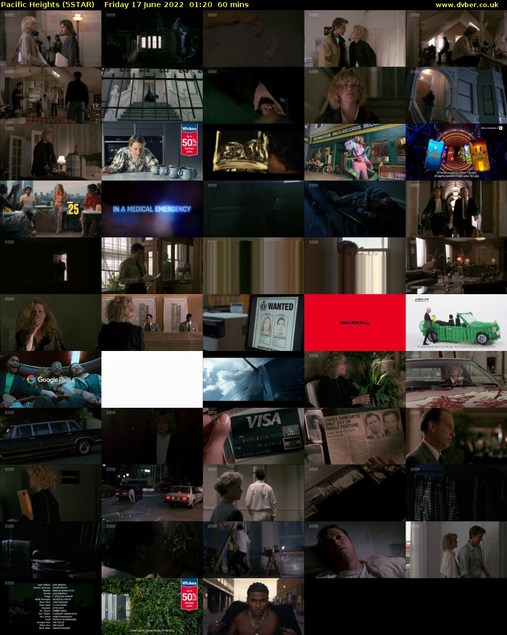 Pacific Heights (5STAR) Friday 17 June 2022 01:20 - 02:20