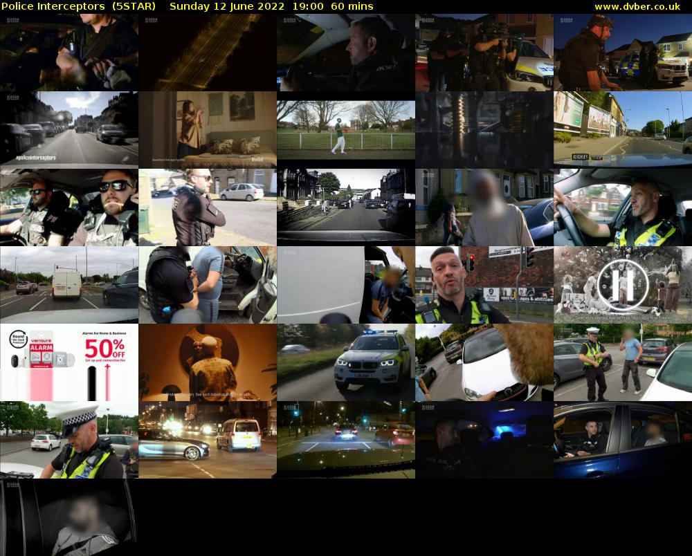 Police Interceptors  (5STAR) Sunday 12 June 2022 19:00 - 20:00