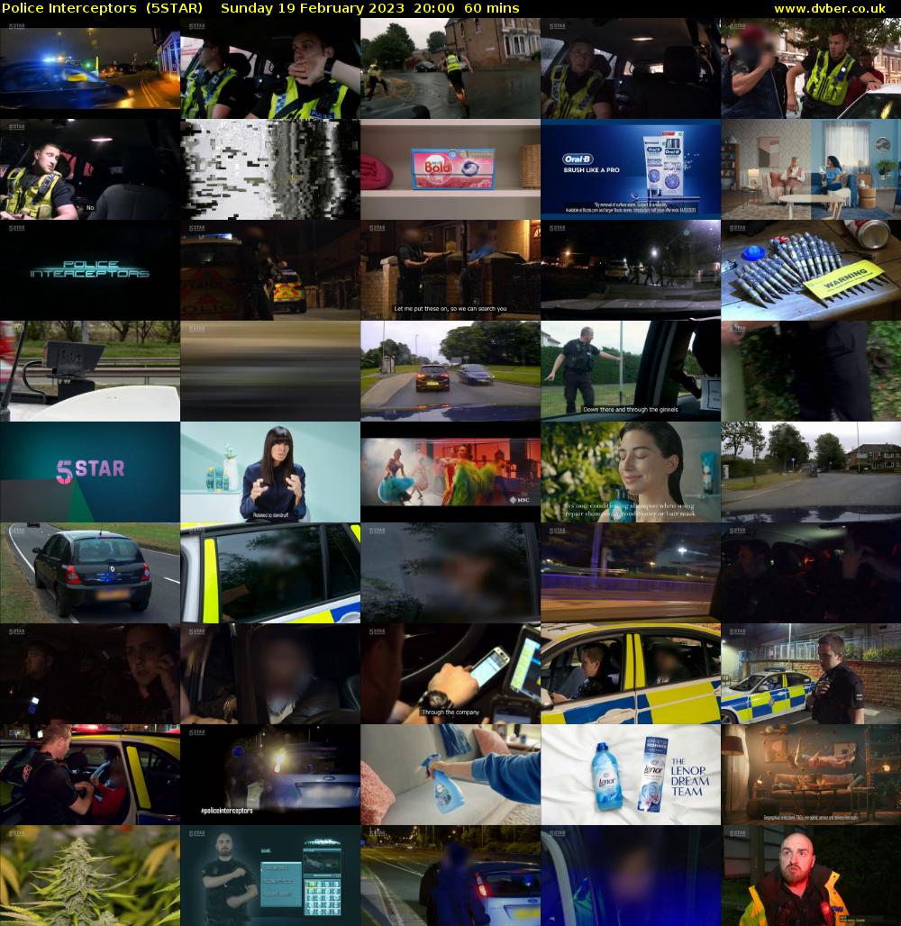 Police Interceptors  (5STAR) Sunday 19 February 2023 20:00 - 21:00