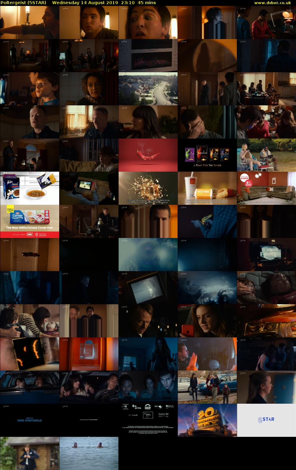 Poltergeist (5STAR) Wednesday 14 August 2019 23:10 - 23:55